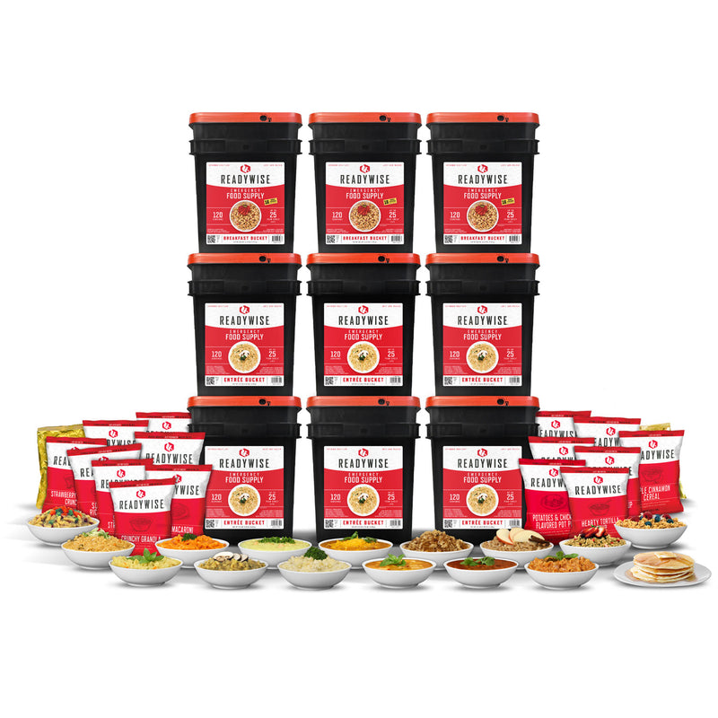 1080 Serving Package of Long Term Emergency Food Supply  ReadyWise