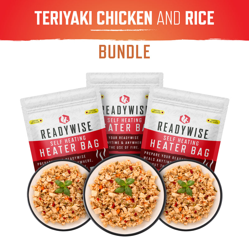 Self Heating Kit - Teriyaki Chicken and Rice + Snack Bundle
