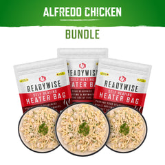 Self Heating Kit - Pasta Alfredo with Chicken + Snack Bundle