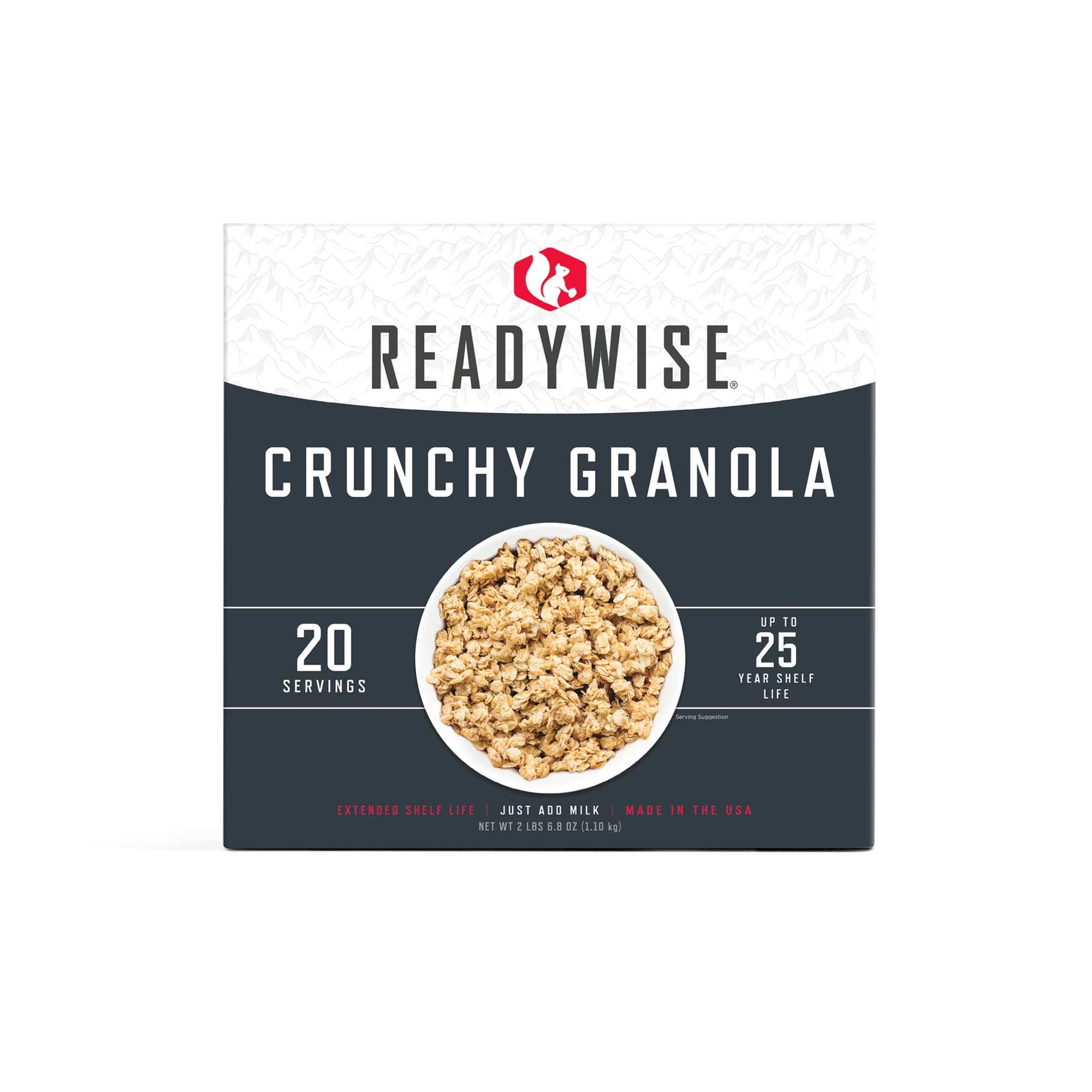 Emergency Food Favorite - Crunchy Granola (5 x 4 Serving Pouches)