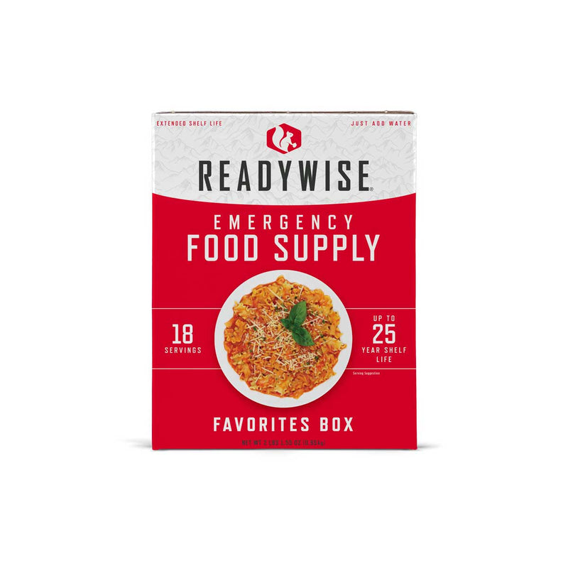 18 Serving Emergency Food Supply - Favorites Box Samples ReadyWise