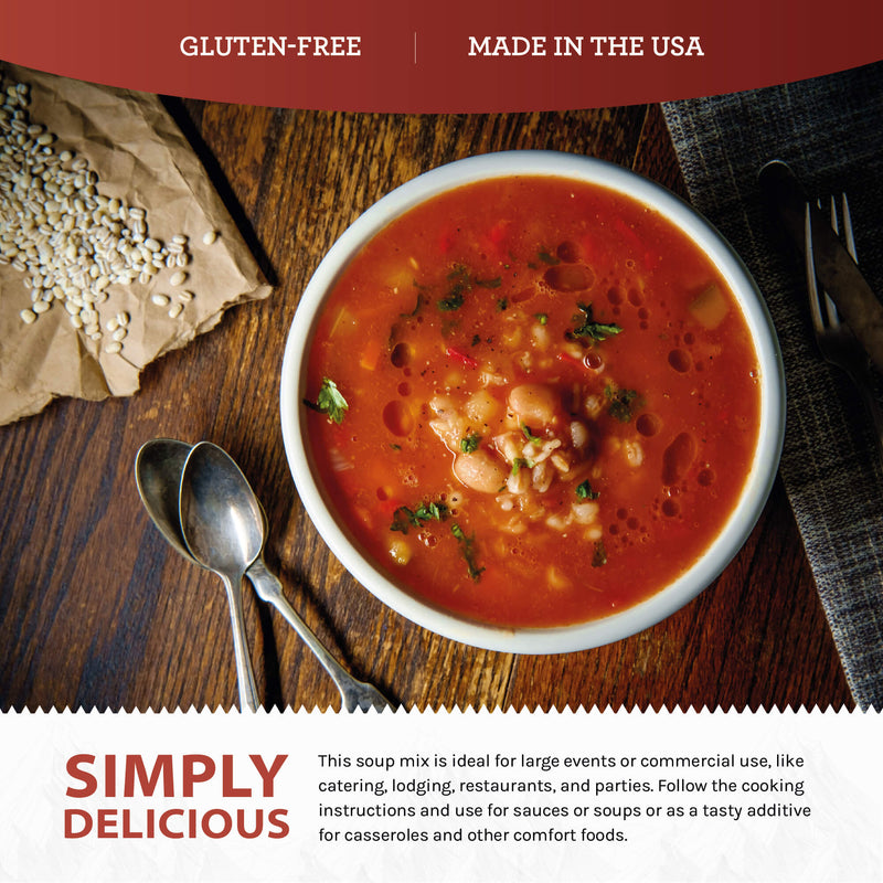 Vegetable Beef & Barley Soup Mix - 17 Servings per Pouch  ReadyWise Single Pouch