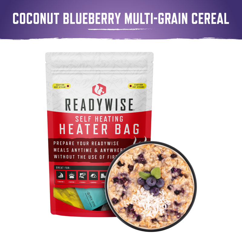 Self Heating Kit - Coconut Blueberry Multi-Grain Cereal + Snack