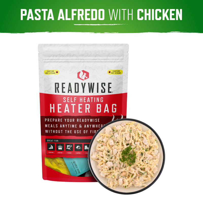 Self Heating Kit - Pasta Alfredo with Chicken + Snack