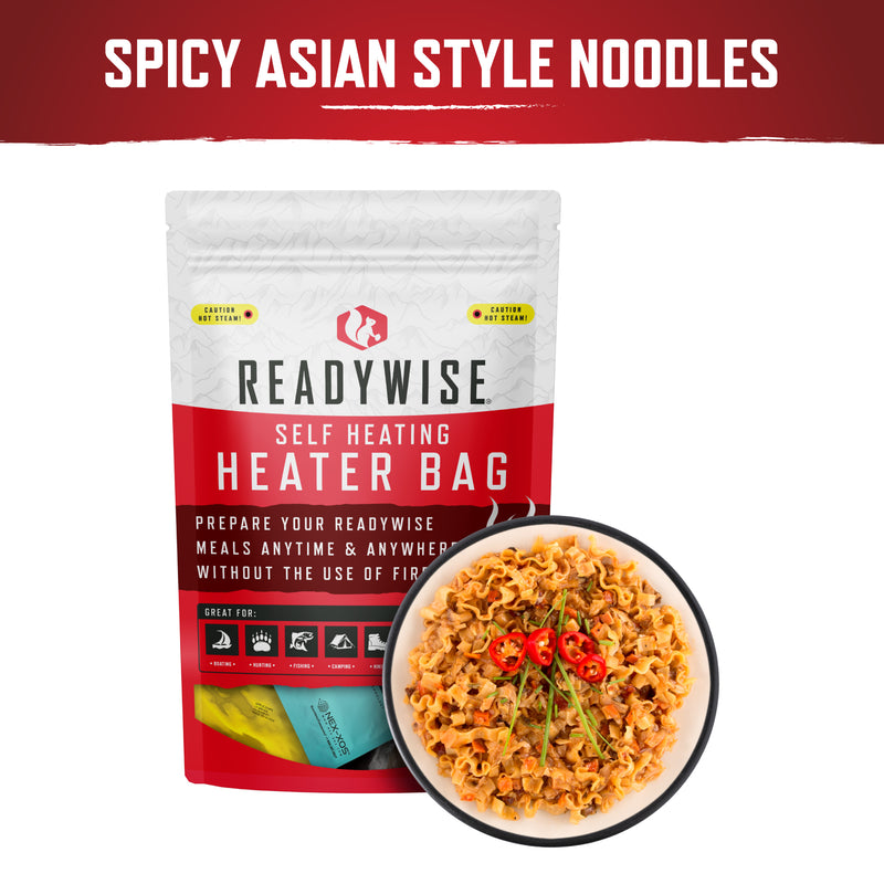 Self Heating Kit - Spicy Asian Style Noodles + Snack
