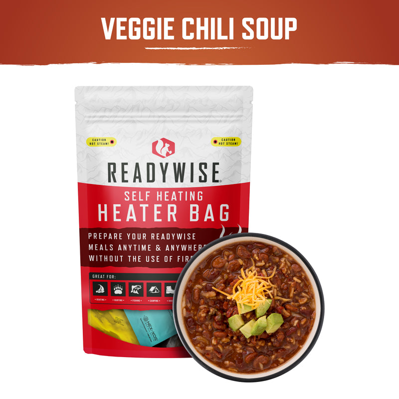 Self Heating Kit -  Veggie Chili Soup + Snack