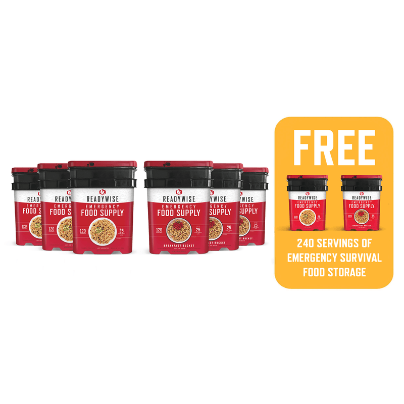 960 Servings of Ready Wise Emergency Survival Food Storage  ReadyWise