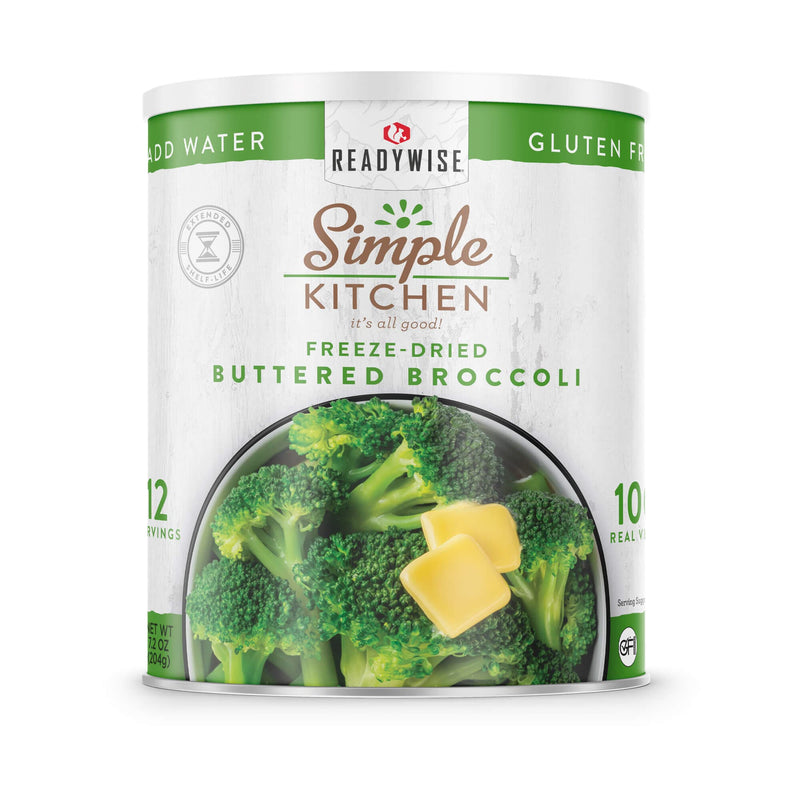Freeze-Dried Buttered Broccoli - 12 Serving #10 Can  ReadyWise
