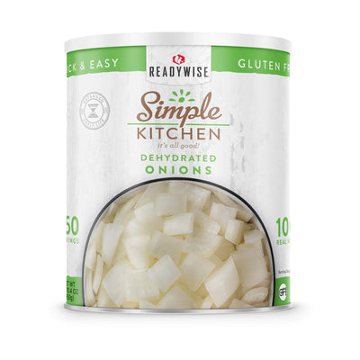 Dehydrated Chopped Onions - 250 Serving #10 Can  ReadyWise