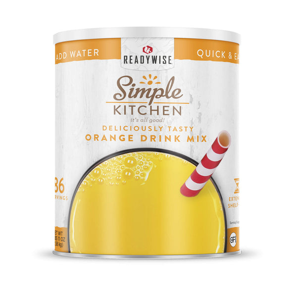 Orange Drink Mix – Freeze-Dried #10 Can – 86 Servings | ReadyWise