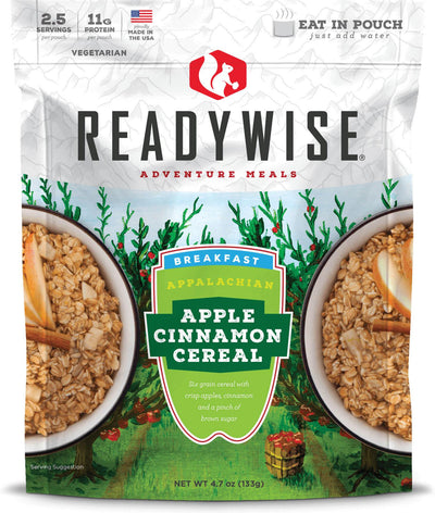 Appalachian Apple Cinnamon Cereal  ReadyWise Appalachian Apple Cinnamon Cereal - Single Pouch
