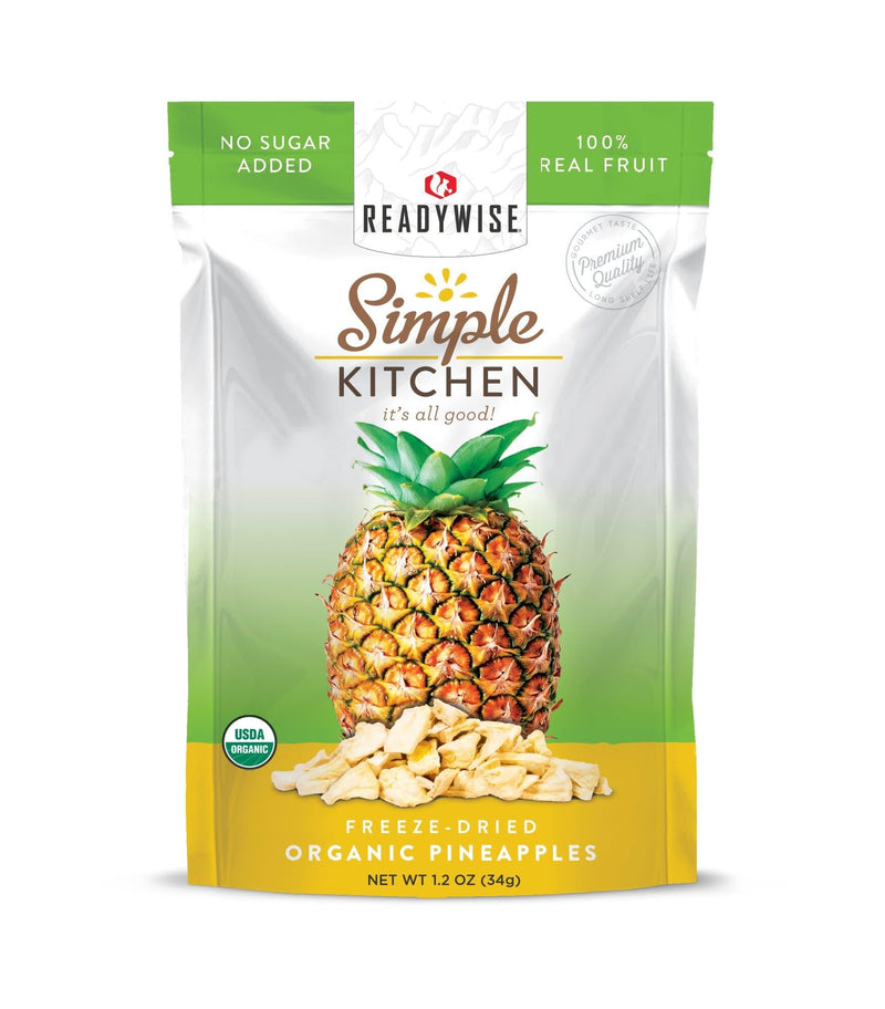 Simple Kitchen Organic Freeze-Dried Pineapples - 6 Pack  ReadyWise