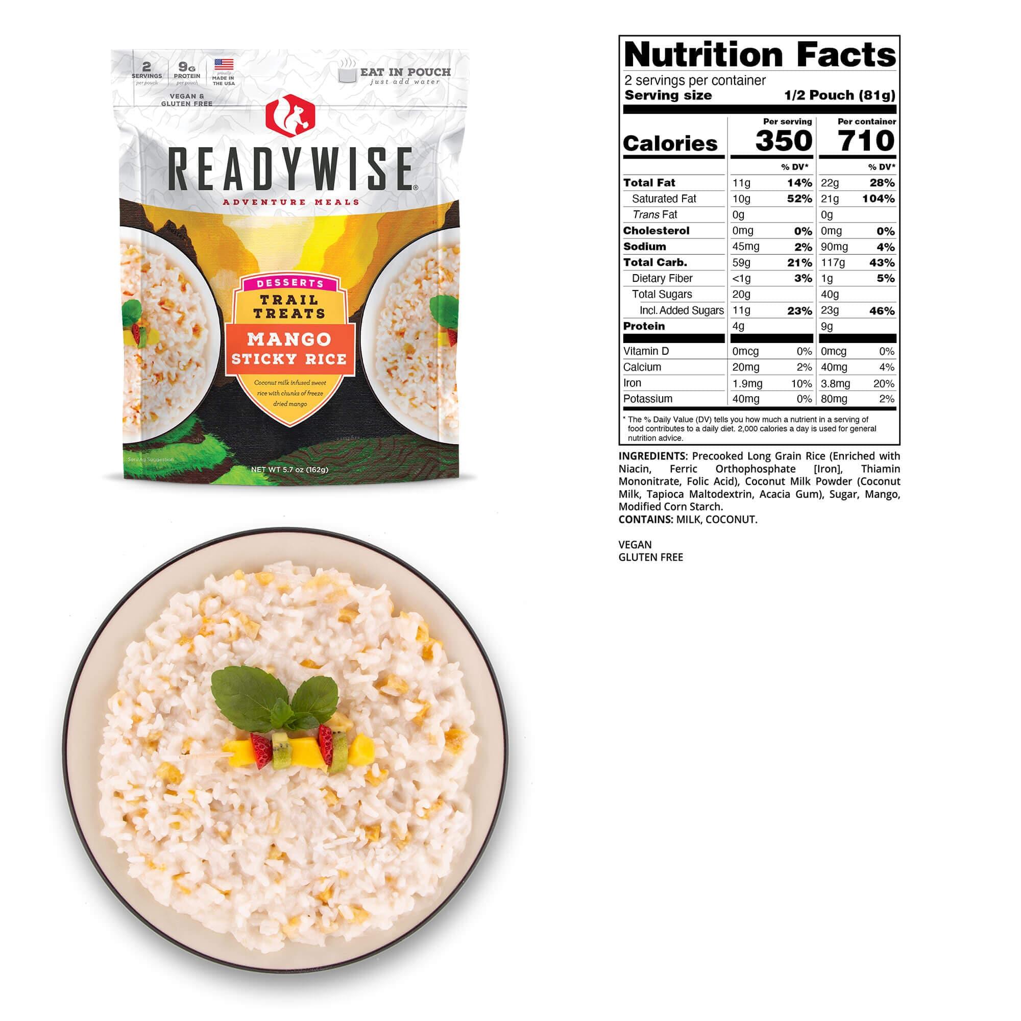 Trail Treats Mango Sticky Rice  ReadyWise