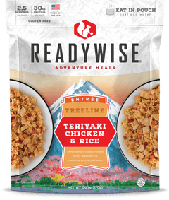 Treeline Teriyaki Chicken & Rice  ReadyWise Treeline Teriyaki Chicken & Rice - Single Pouch
