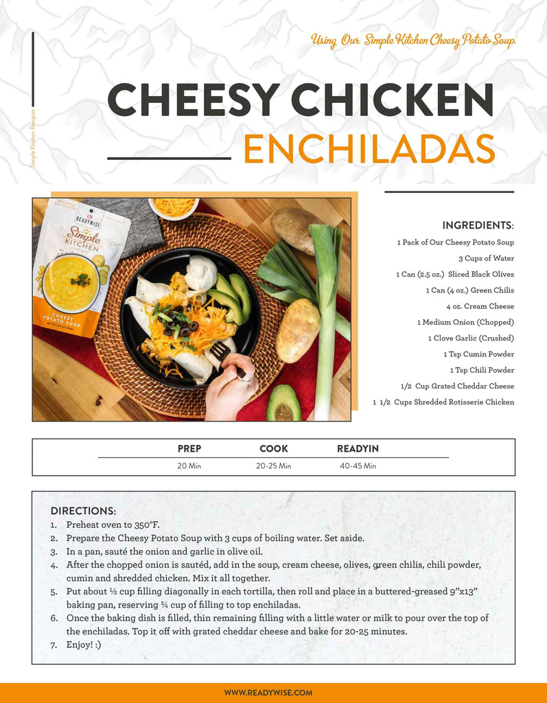 Cheesy Chicken Enchilada Recipe