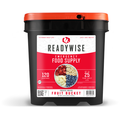 120 Serving Freeze Dried Fruit Bucket  ReadyWise   