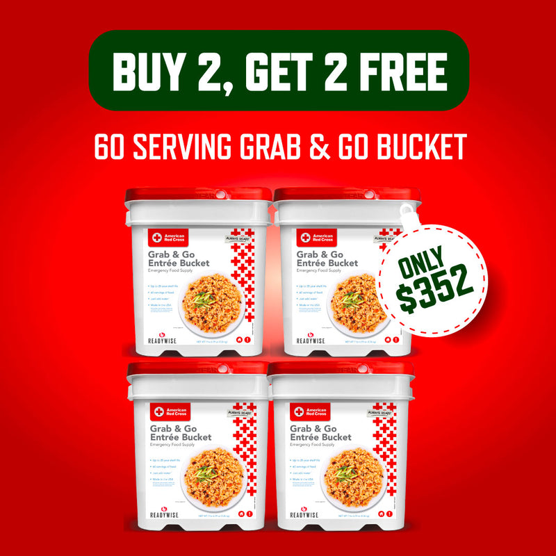 Buy 2 60 Servings Buckets, Get 2 FREE