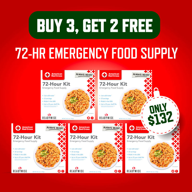 72 Hour Kit Bundle - Buy 3 72 Hr Kits, Get 2 FREE