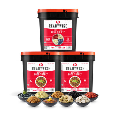 2 Gluten-Free Buckets + Fruit Bundle