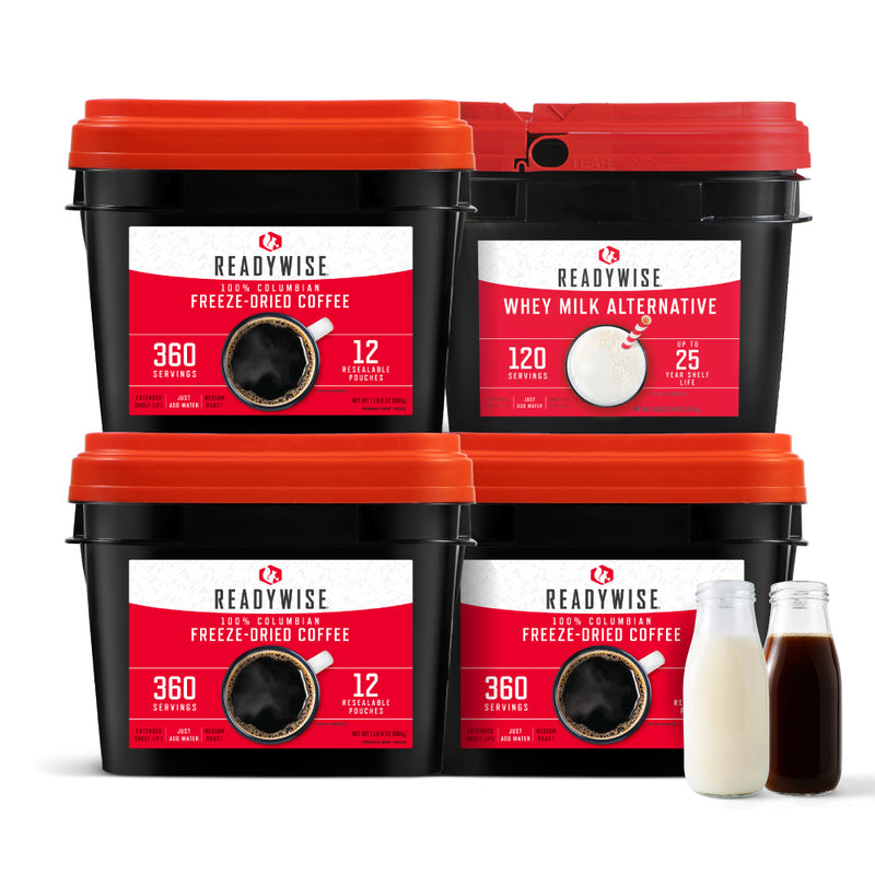 Buy 2 Coffee Buckets, Get a Coffee & Milk Bucket Free