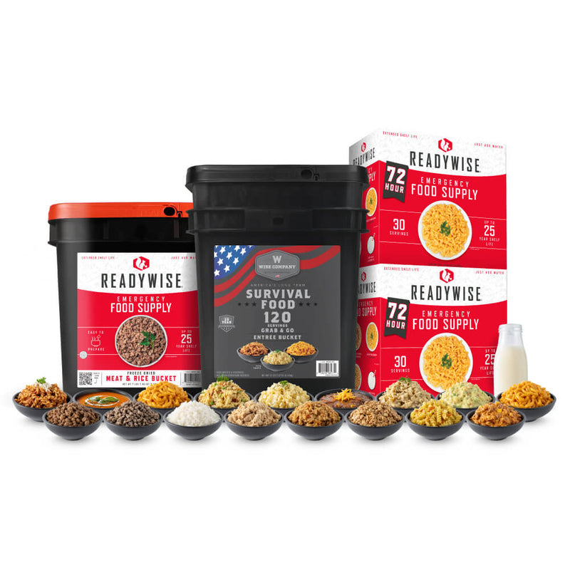 Wise Entrees, Meat & 72-Hour Kit Bundle