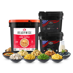 Buy a 104 Serving Bucket, get a Wise Egg & Milk Bucket Free