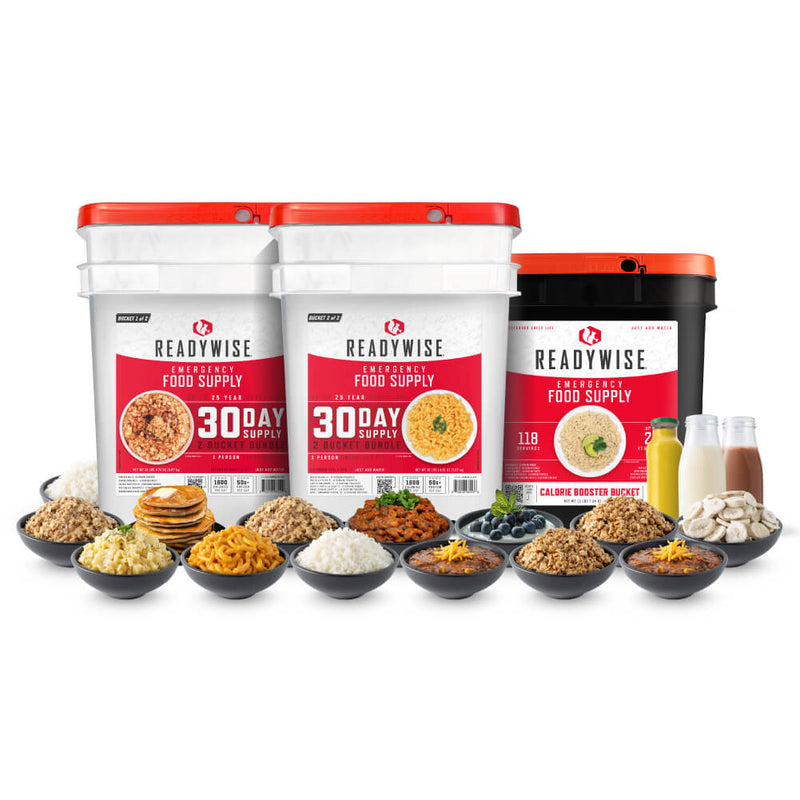 30 Day Supply + Calorie Booster Bucket Bundle