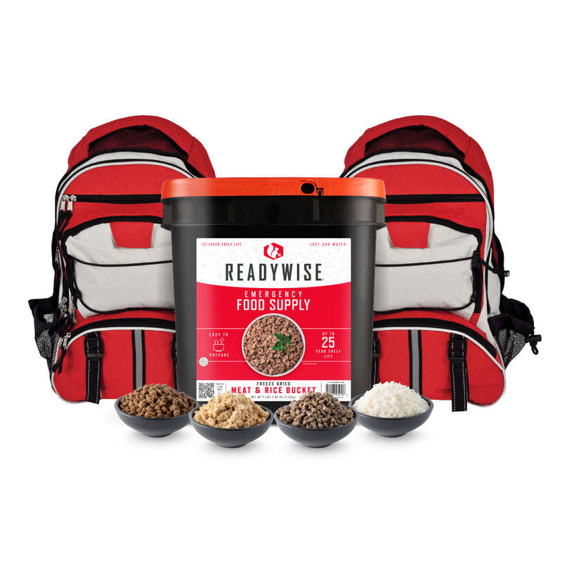 Buy a Meat Bucket, Get 2 Survival Backpacks Free