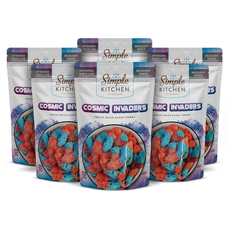 Simple Kitchen Cosmic Invaders (Freeze-Dried Gummy Worms)