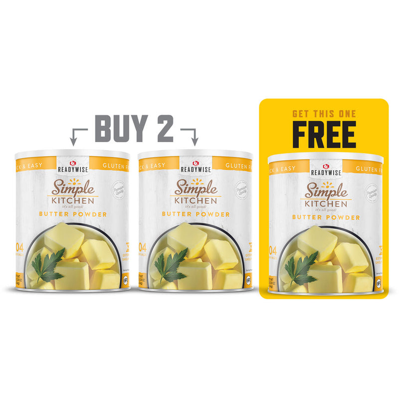 Buy 2, Get 1 Free - Butter Powder  ReadyWise   