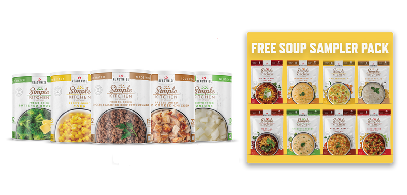#10 Can Bundle with FREE Soup Variety Pack  ReadyWise   