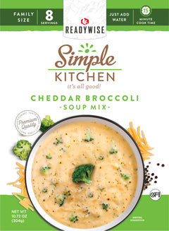 CHEDDAR BROCCOLI - Soup Mix - 6 Ct Case - 8 Servings  ReadyWise   
