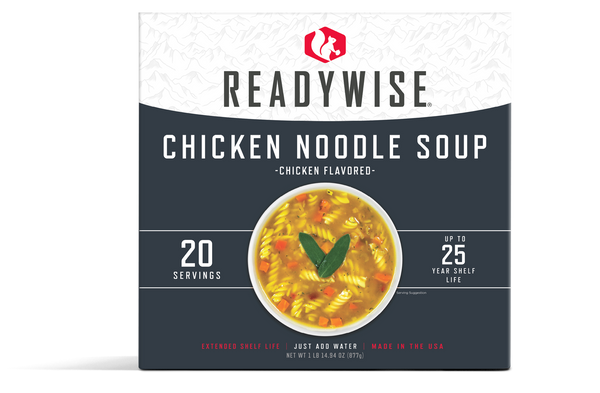Emergency Food Favorite - Chicken Noodle Soup (5 x 4 Serving Pouches ...
