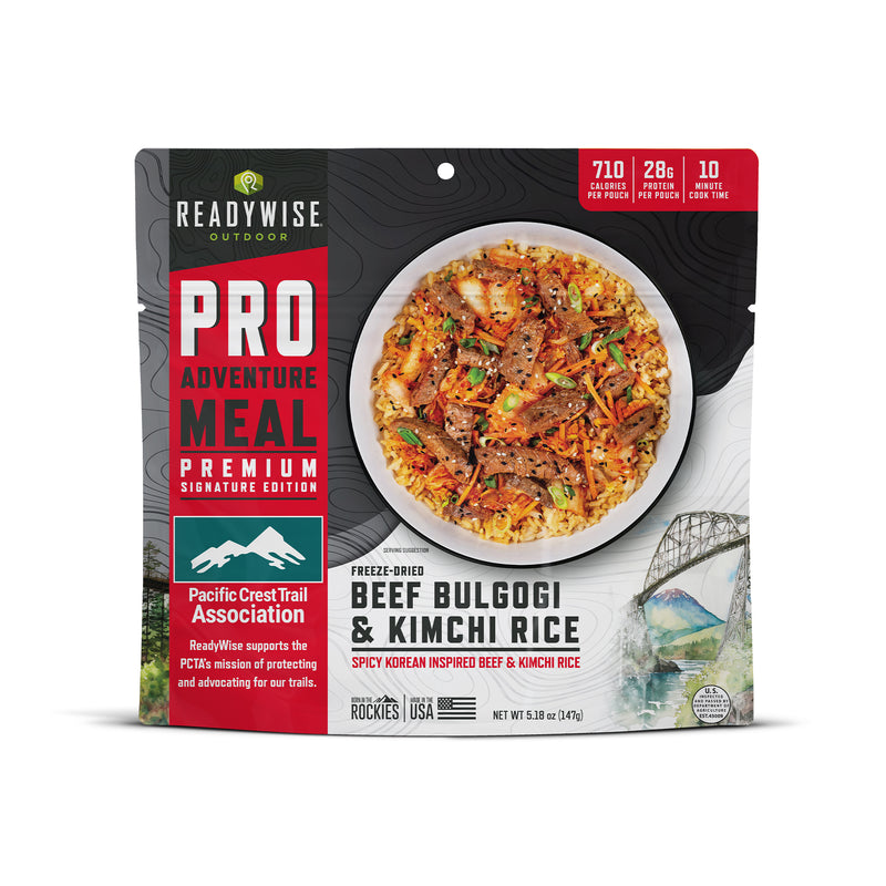 Beef Bulgogi & Kimchi Rice - Signature Edition Pro Adventure Meal with the Pacific Crest Trail Association