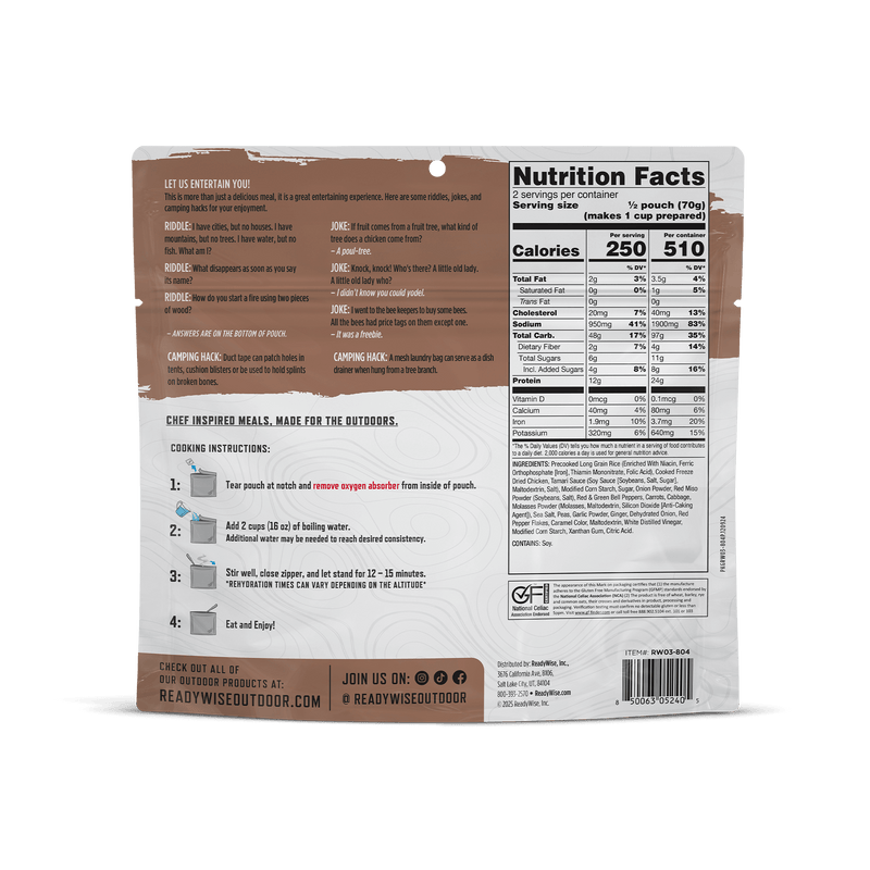 Teriyaki Chicken and Rice Casual Camper