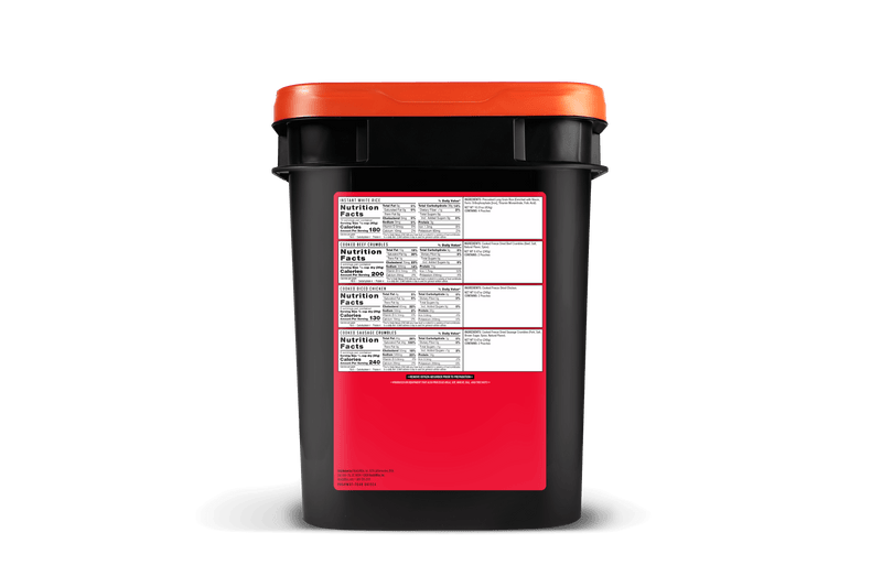 ReadyWise Freeze Dried Meat & Rice Survival Bucket - Buy One, Get One FREE