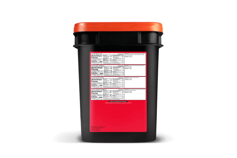 ReadyWise freeze dried meat bucket single