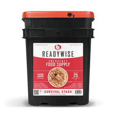 ReadyWise Survival Stash 100 Serving Freeze Dried Food Bucket