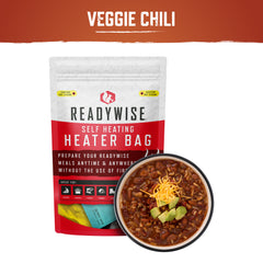 Self Heating Kit -  Veggie Chili Soup + Snack  ReadyWise   