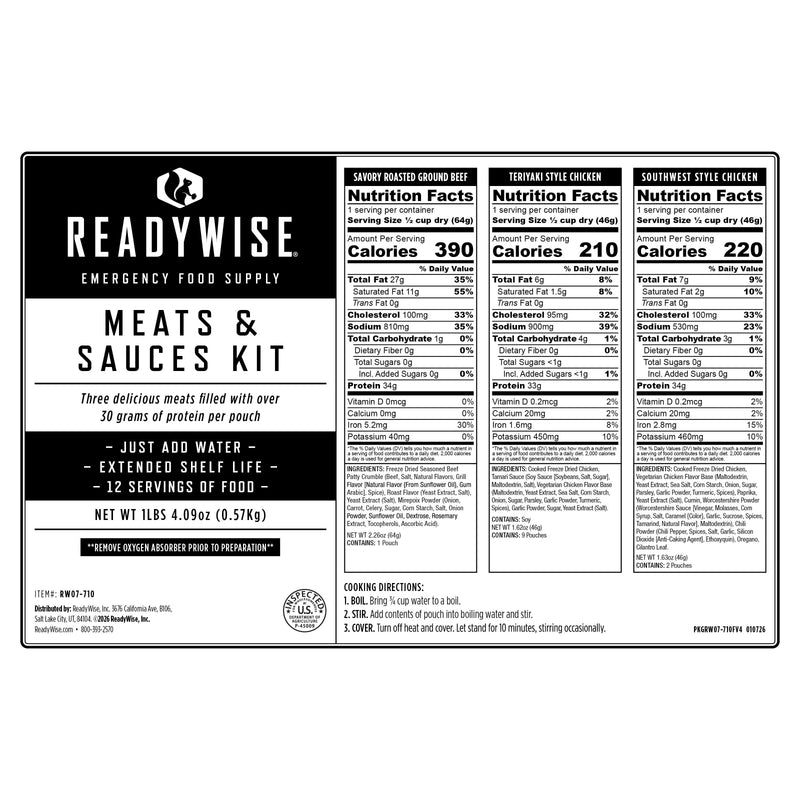 Meat & Sauces Kit - All Meat and Sauce