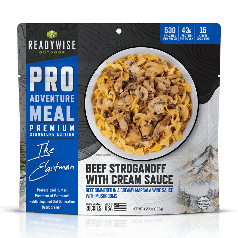 Beef Stroganoff with Cream Sauce - Signature Edition Pro Adventure Meal with Ike Eastman