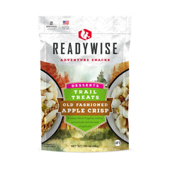 ReadyWise Old Fashioned Apple Crisp trail treats dessert pouch with apples and granola