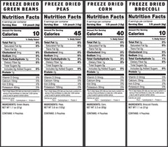 120 Serving Freeze Dried Vegetable Bucket  Wise Company   