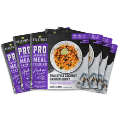 Thai Coconut Cashew Curry - Signature Edition Pro Adventure Meal with Andrew Alexander King  ReadyWise 6 Count Case Pack  