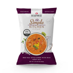 Simple Kitchen Red Thai Style Curry with Rice