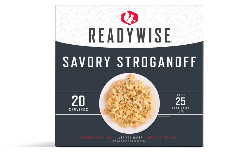Emergency Food Favorite - Savory Stroganoff (5 x 4 Serving Pouches)