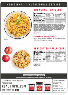 Self Heating Kit - Breakfast Skillet + Snack Bundle