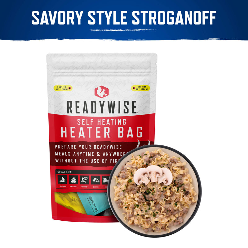 Self Heating Kit - Savory Style Stroganoff + Snack