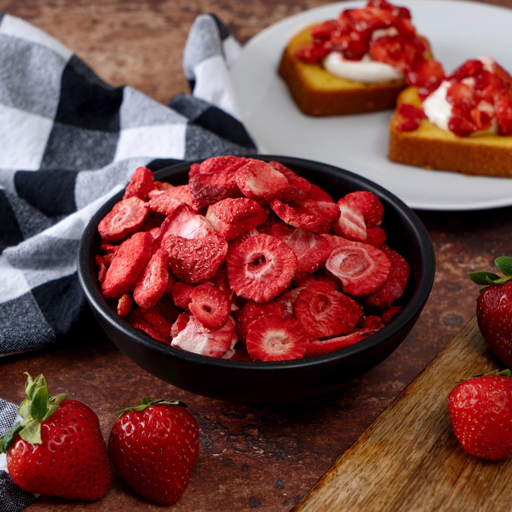 dry strawberry seeds Freeze-Dried Strawberries