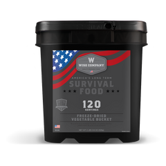 120 Serving Freeze Dried Vegetable Bucket  Wise Company   